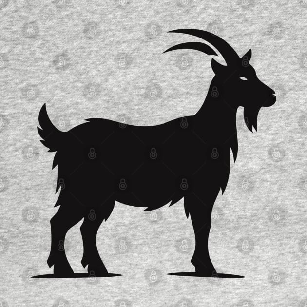 Goat Silhouette by KayBee Gift Shop